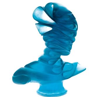 Masque de verre blue - Daum